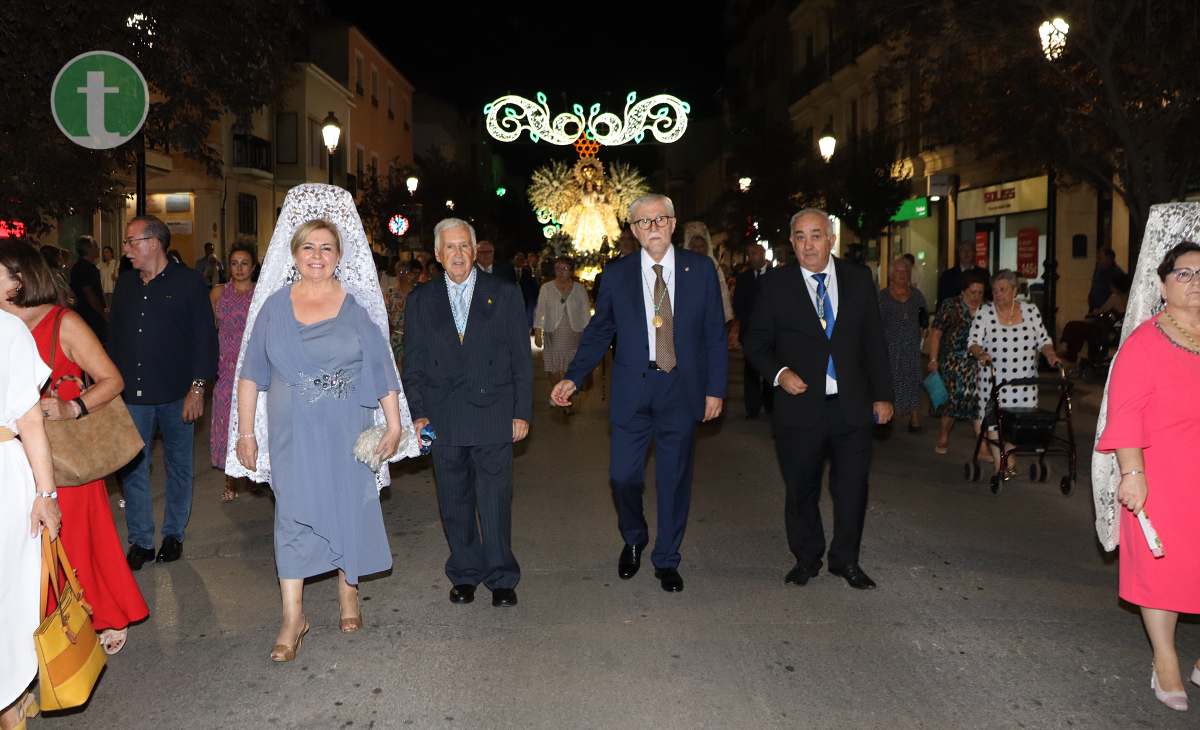 La Virgen de las Viñas recorre las calles de Tomelloso en el Día Grande de la Feria