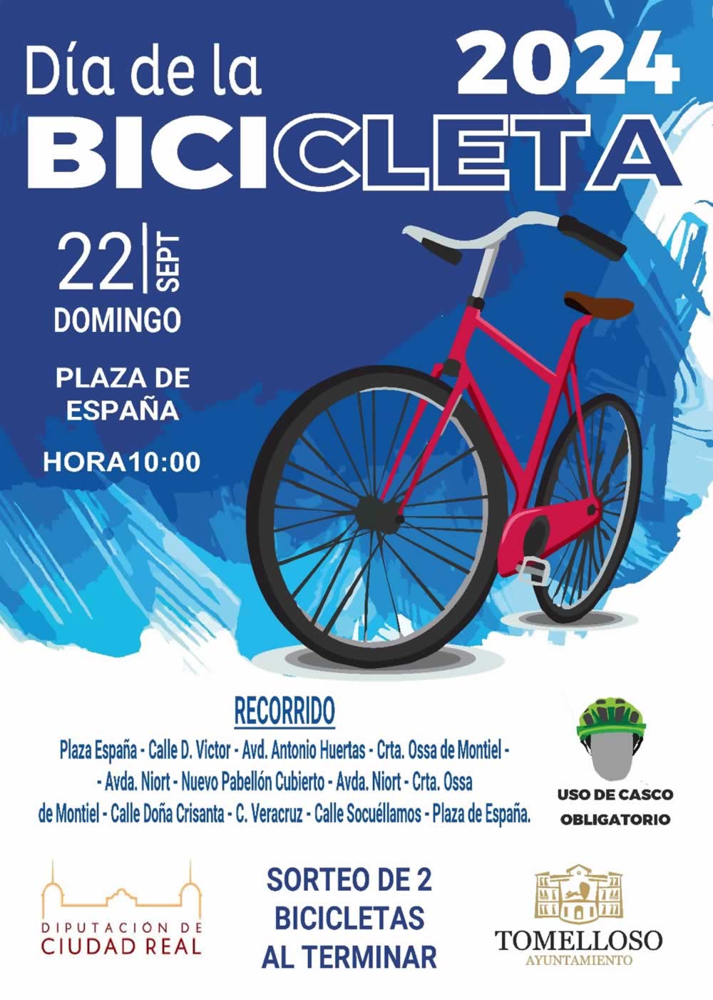 Tomelloso celebra el Día de la Bici el próximo domingo