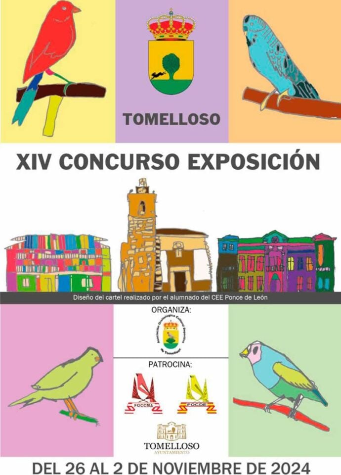 El XIV Concurso Ornitológico de Tomelloso apuesta por el talento del Ponce de León para el diseño del cartel