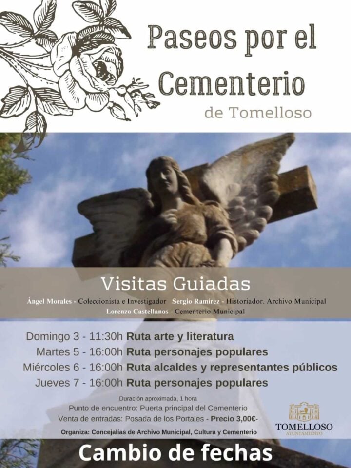 Aplazados los Paseos por el Cementerio de Tomelloso por el luto oficial