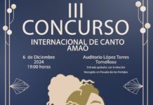 AMAO celebra este viernes su III Concurso Internacional de Canto en el Auditorio López Torres de Tomelloso
