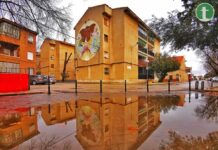 Después de la lluvia, el barrio todavía es más bonito