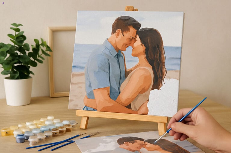 Cuadros de pintar por números personalizados: decora con tus mejores recuerdos