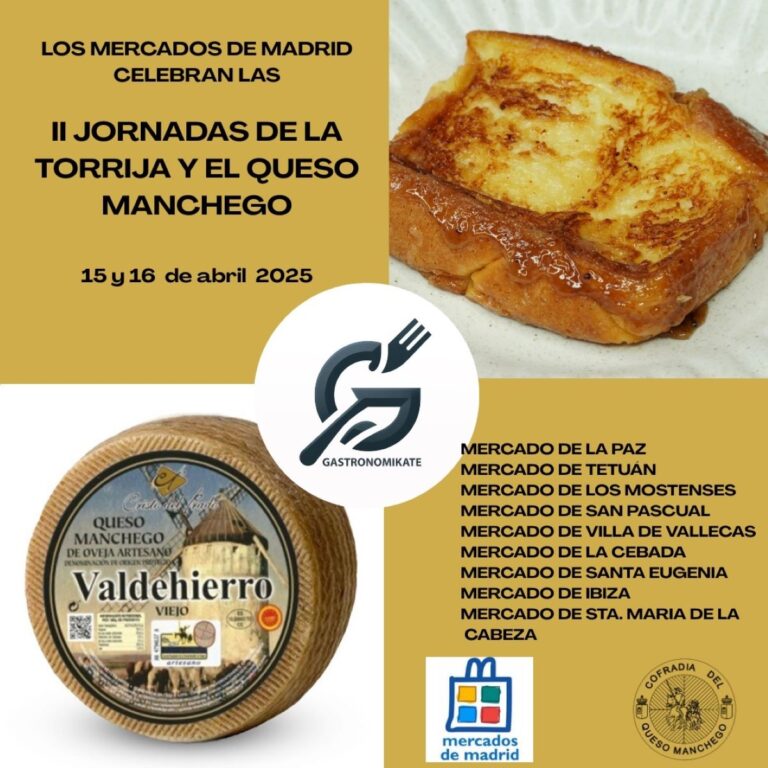 La Cofradía del Queso Manchego llevará la fusión de queso y torrijas a los mercados madrileños