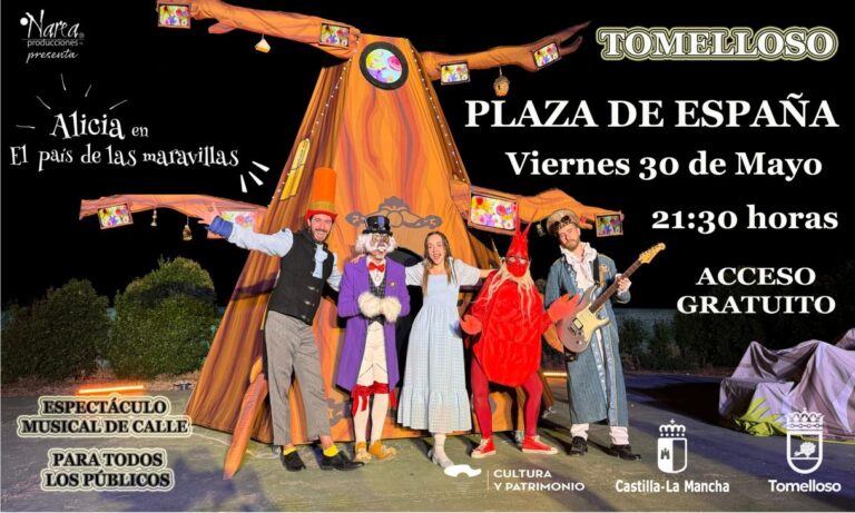 «Alicia en el País de las Maravillas» trae un musical callejero a Tomelloso