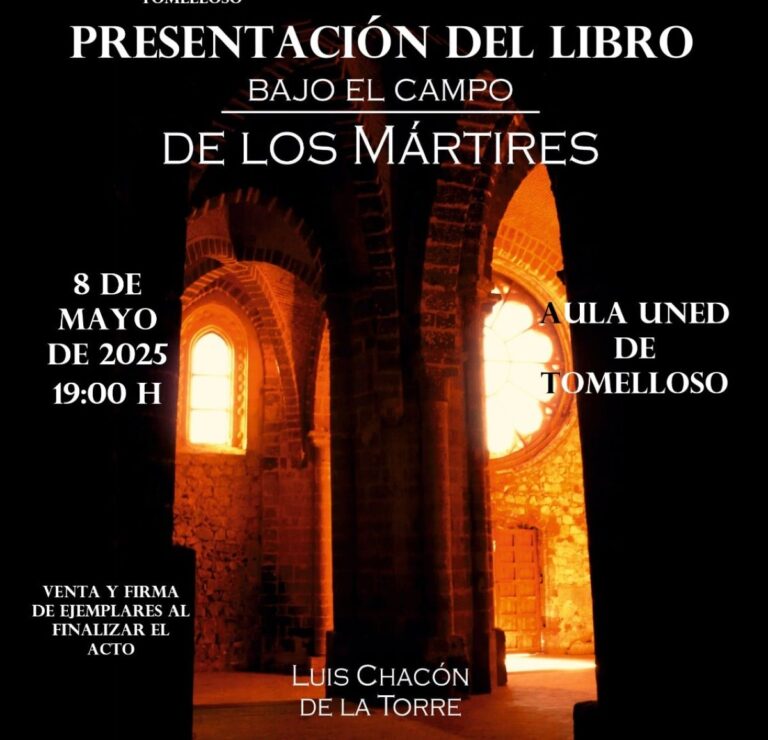 “Bajo el campo de los mártires”, el libro de Luis Chacón, llega este jueves a la UNED de Tomelloso