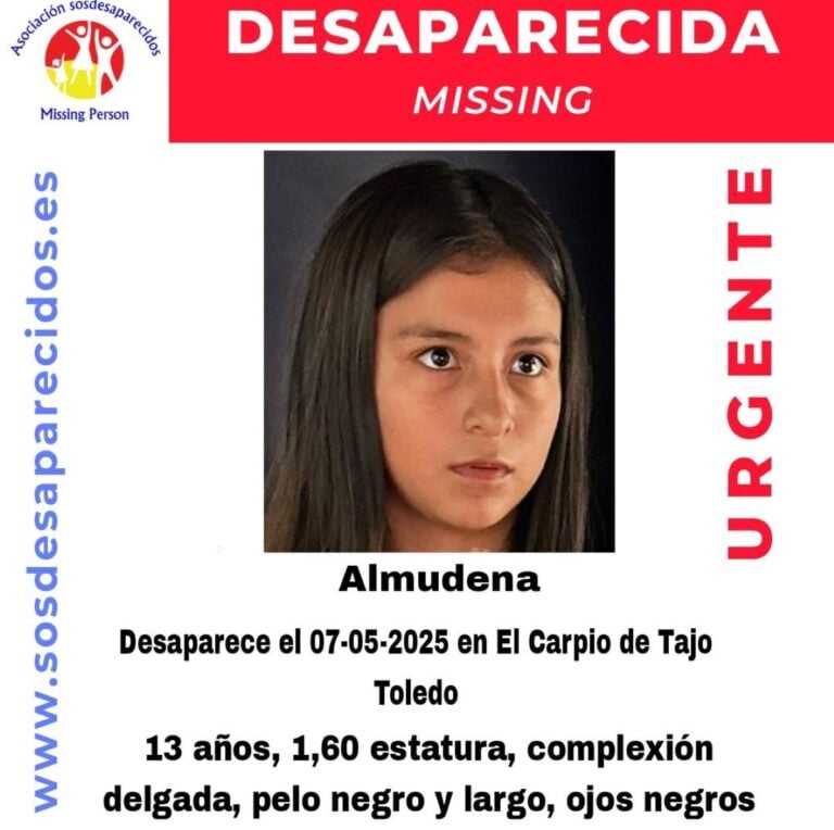 Desaparecida una chica de 13 años en Toledo