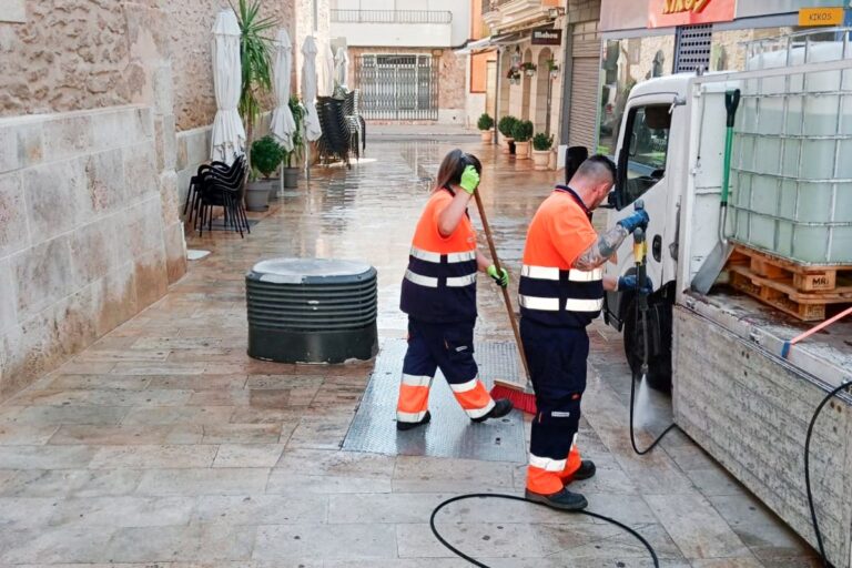 Tomelloso pone en marcha un Plan Intensivo de Limpieza en Zonas Peatonales