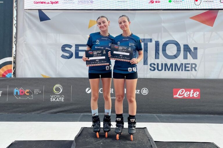 Las patinadoras tomelloseras Inmaculada García y Clara Serna arrasan en una competición internacional
