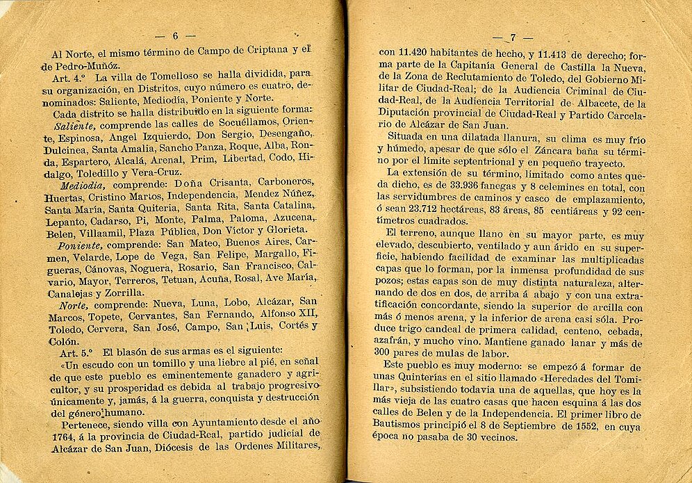 El escudo de Tomelloso, un icono que define nuestro pueblo