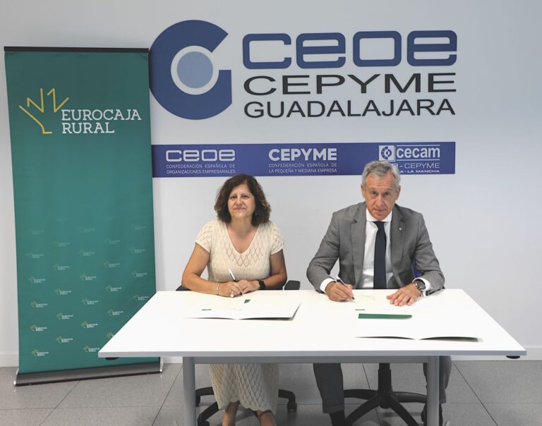 Eurocaja Rural y CEOE-CEPYME Guadalajara reafirman su compromiso con el tejido productivo y la actividad económica alcarreña