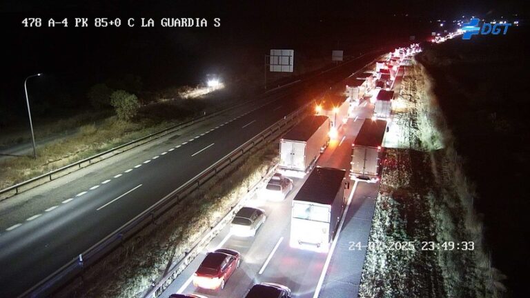 Reabre la A-4 sentido Andalucía tras el accidente en La Guardia