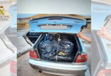 Llevaba 260 kg de tabaco en el maletero de su coche en Ciudad Real