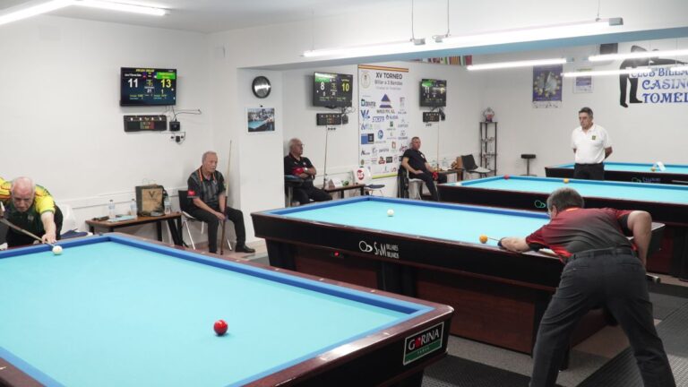 Jugadores de talla mundial y gran ambiente en el XV Campeonato de Billar «Ciudad de Tomelloso»