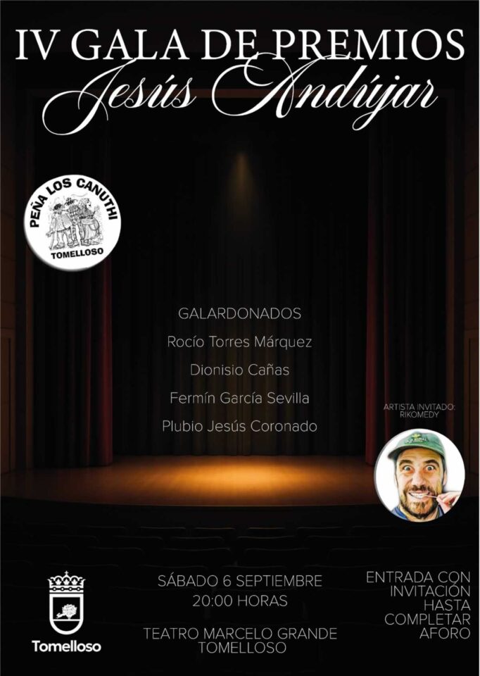 La Peña Los Canuthi abre el reparto de invitaciones para la IV Gala Jesús Andújar