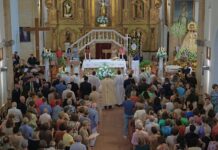 Empieza el Día Grande de Tomelloso con la solemne función religiosa en honor a la Virgen de las Viñas