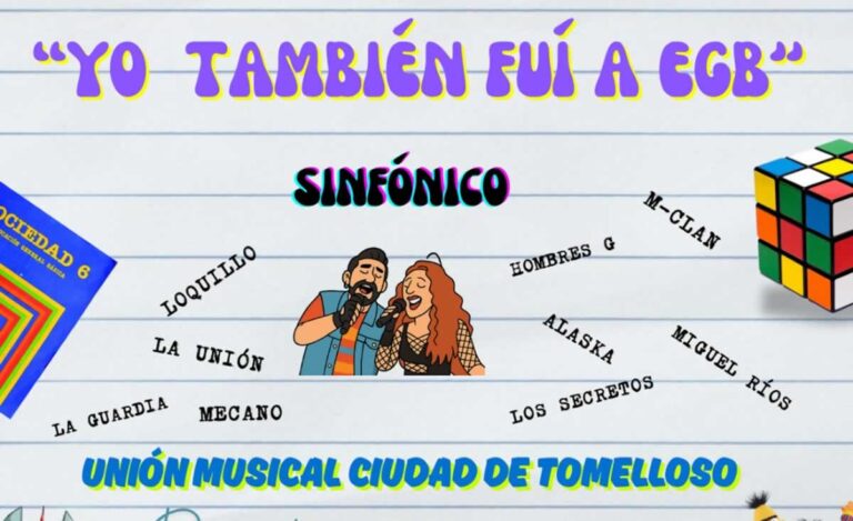 La Unión Musical revivirá esta Feria los 80 con el concierto sinfónico “Yo también fui a EGB”