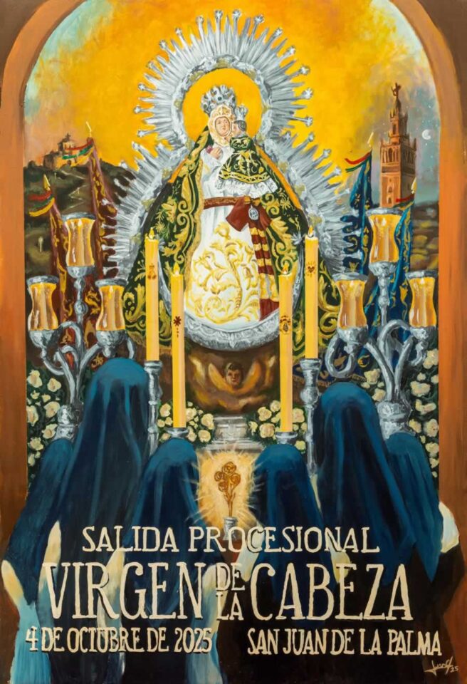 El tomellosero Juan Carlos Rodríguez, autor del cartel de la salida procesional de la Virgen de la Cabeza