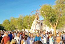 La Virgen de las Viñas regresa a Pinilla tras la Feria de Tomelloso