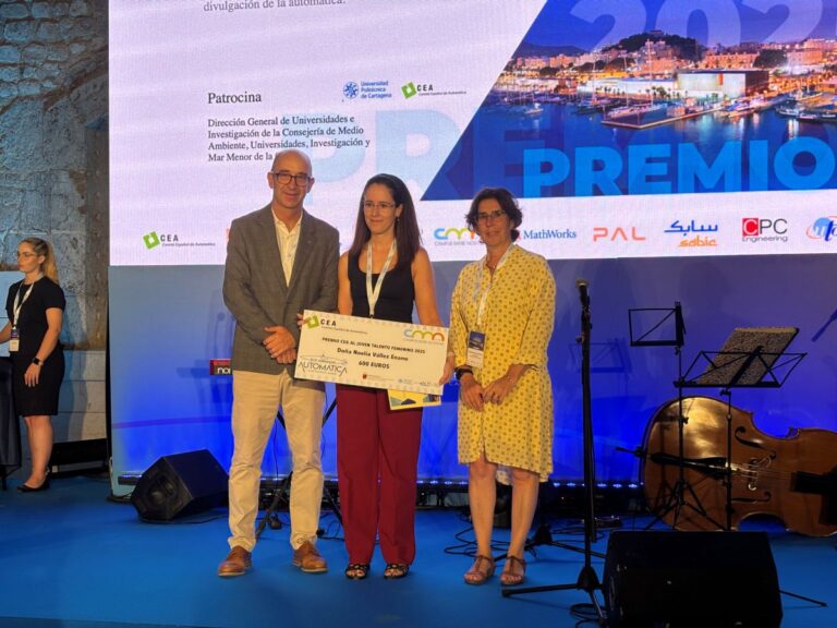 La profesora de la UCLM Noelia Vállez obtiene el premio al Joven Talento Femenino que concede el Comité Español de Automática
