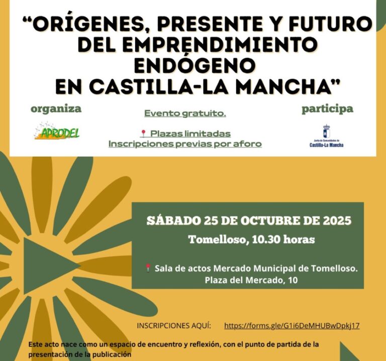 Tomelloso acogerá un encuentro sobre trabajo autónomo y emprendimiento que incluirá una visita a una cueva