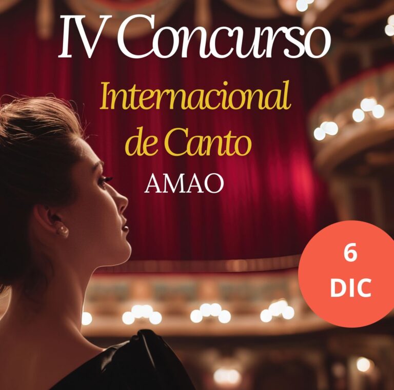 La AMAO convoca la IV edición de su Concurso Internacional de Canto en Tomelloso