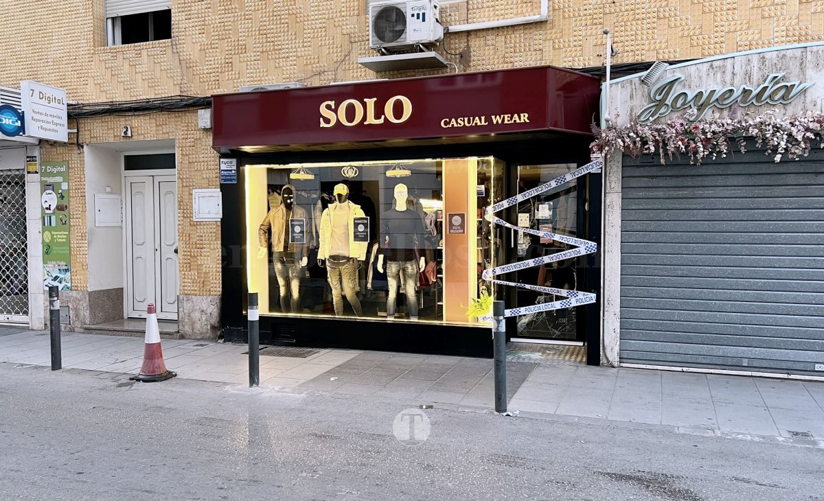 Intento de robo en la calle Belén de Tomelloso con dos comercios afectados