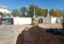 Arrancan las obras en la entrada del Estadio Municipal Paco Gálvez de Tomelloso