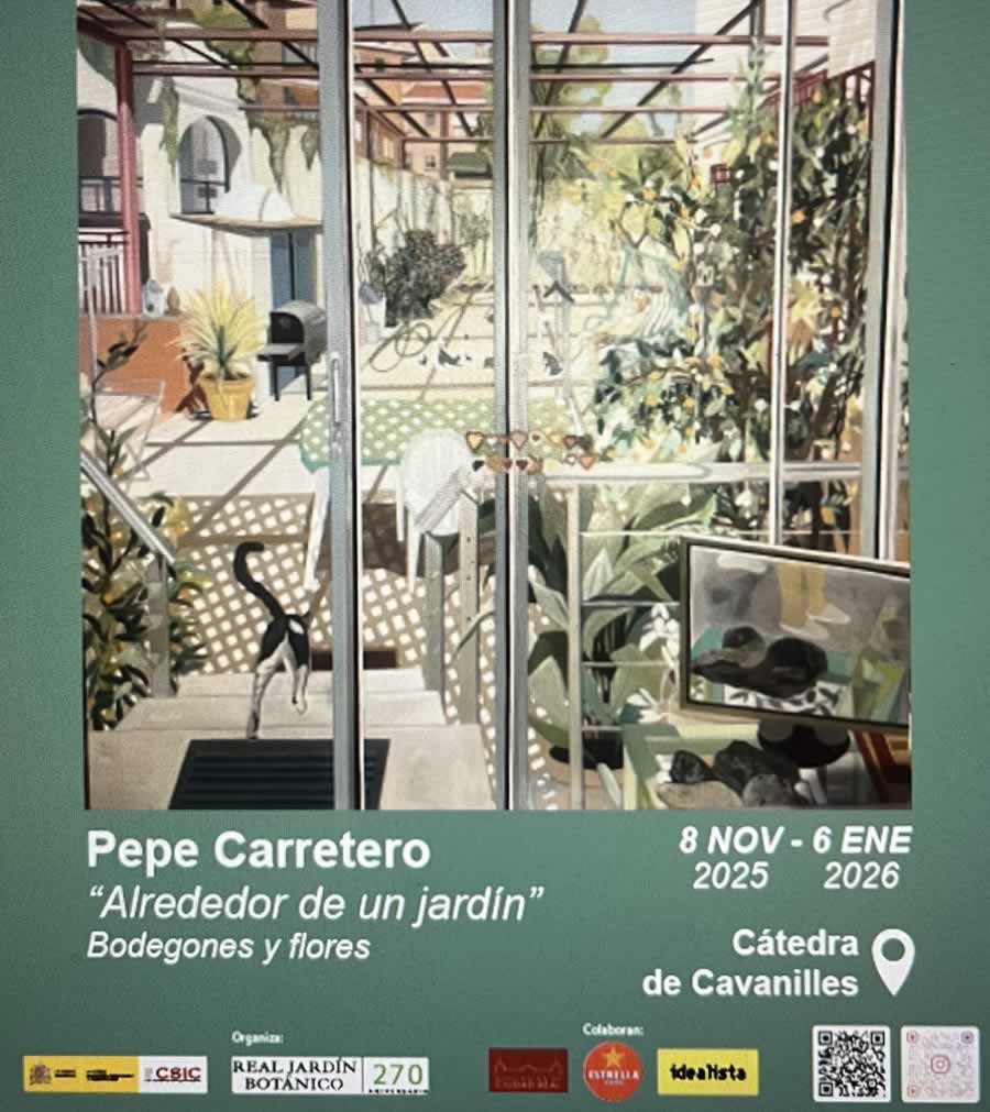 Pepe Carretero expone su universo floral en el Botánico de Madrid