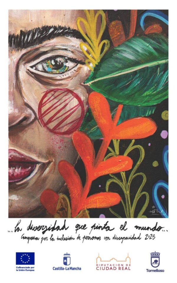 Cinco cubos inspirados en Frida Kahlo llegan a Tomelloso con una campaña de sensibilización sobre discapacidad