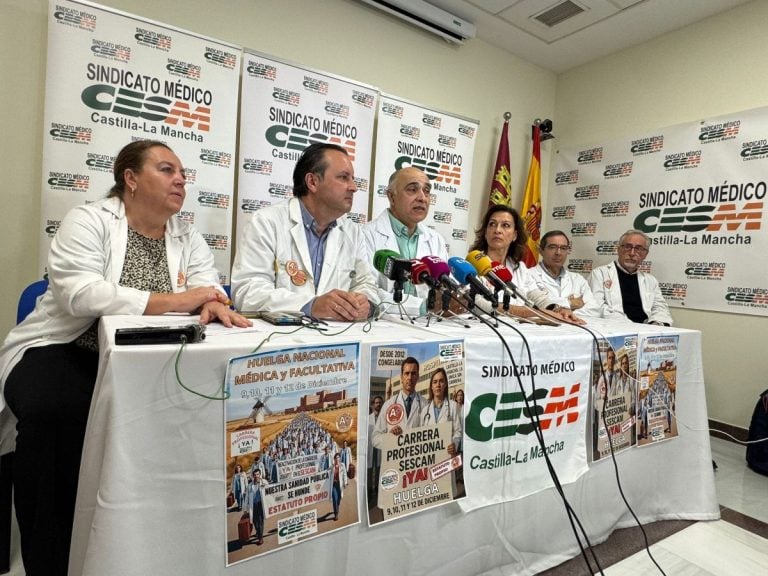 Médicos de C-LM convocan una huelga de 4 días en diciembre para exigir la carrera profesional