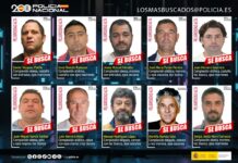 La Policía Nacional pide ayuda ciudadana para encontrar a los 10 fugitivos más buscados de España