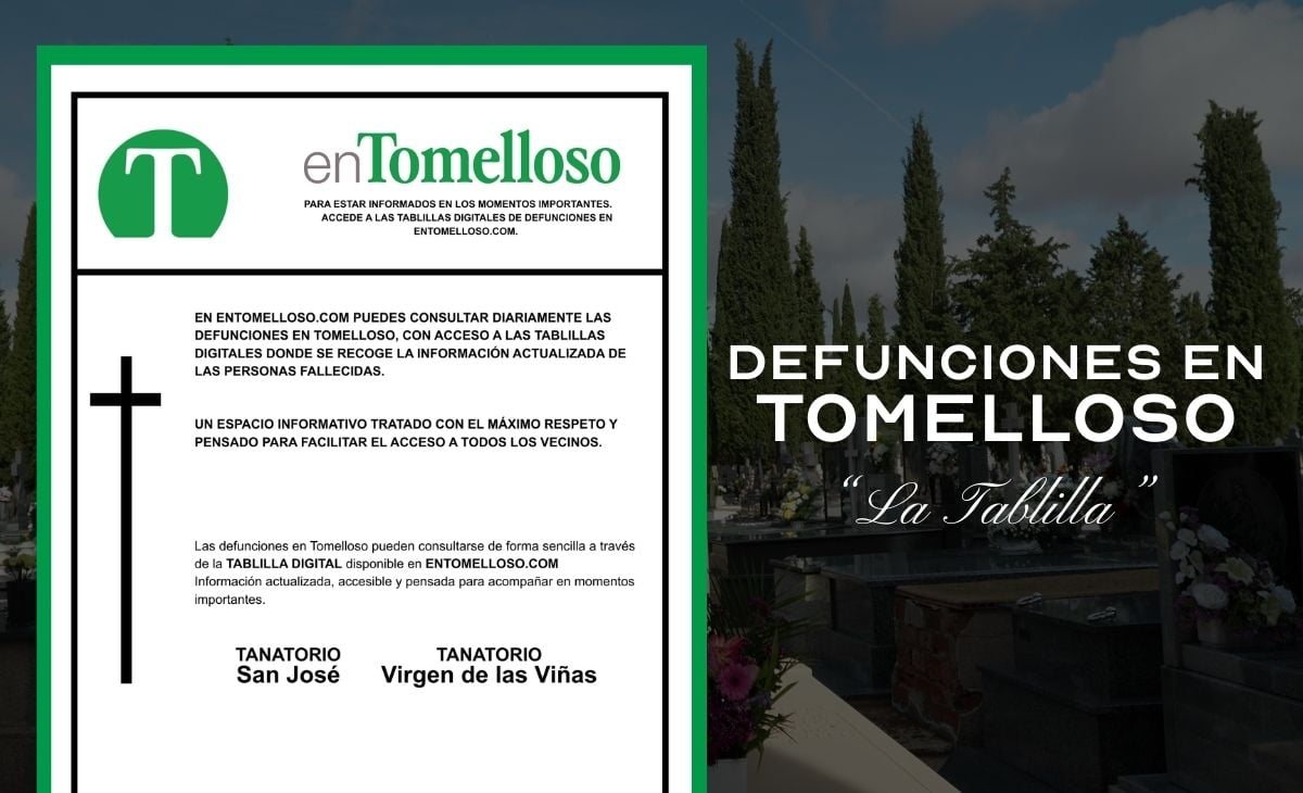Defunciones en Tomelloso hoy 28/01/2026: tanatorios y horarios
