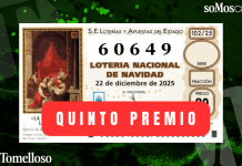 El 60.649, quinto premio de la Lotería, reparte suerte en Cuenca y Toledo