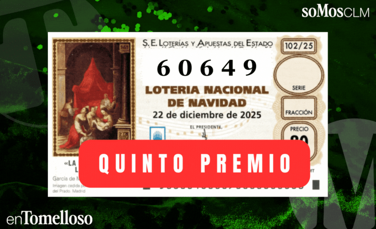 El 60.649, quinto premio de la Lotería, reparte suerte en Cuenca y Toledo