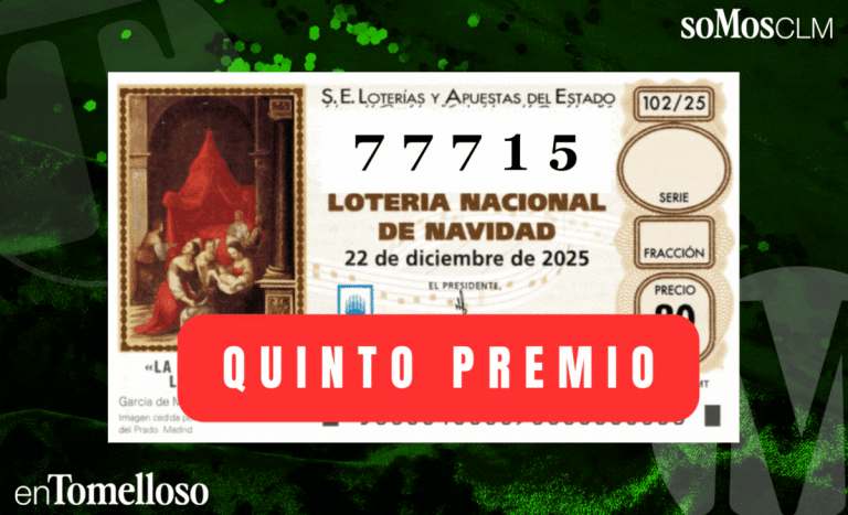 El 77.715, quinto premio de la Lotería, dotado con 60.000 euros, llega a Guadalajara