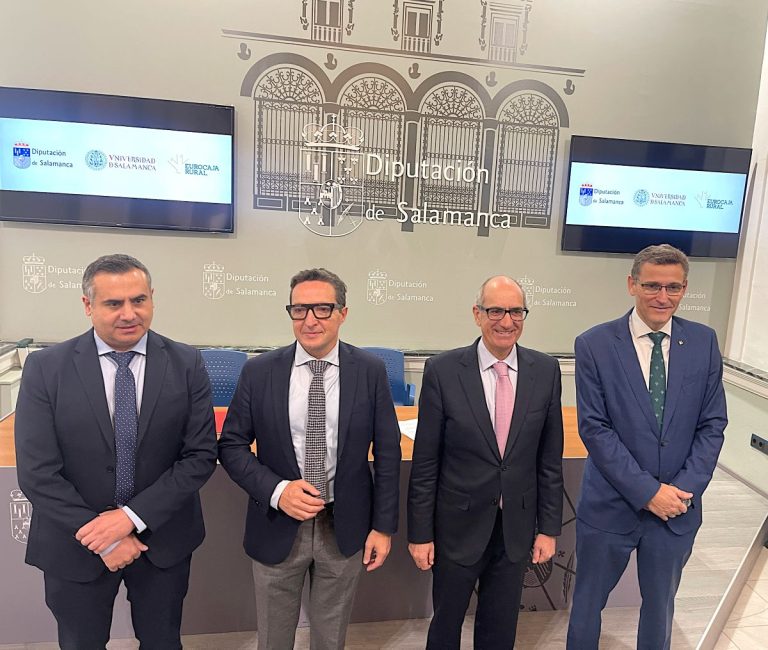 Eurocaja Rural, la Diputación de Salamanca y USAL refuerzan su lucha contra la exclusión financiera en el medio rural
