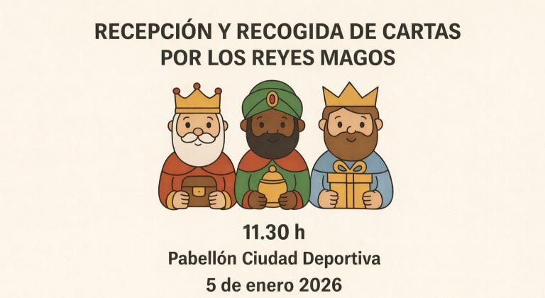 Los Reyes Magos recogerán las cartas en el pabellón de la Ciudad Deportiva este 5 de enero