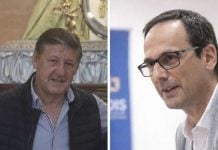 Bernabé Blanco Lara, Pregonero, y José María González Mezcua, Mayoral de la Romería de Tomelloso 2026