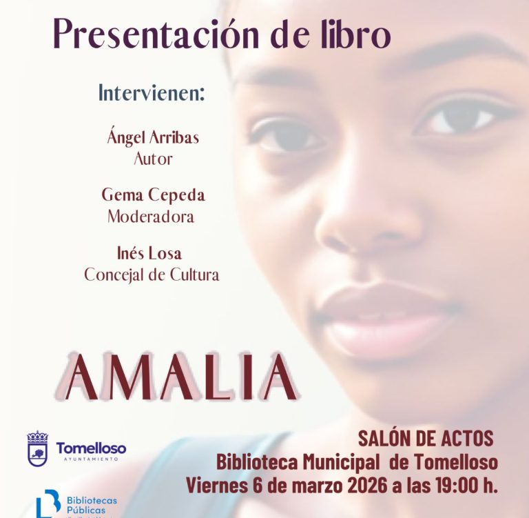 Tomelloso acogerá la presentación de ‘Amalia’, una novela sobre la vulnerabilidad de mujeres hispanohablantes