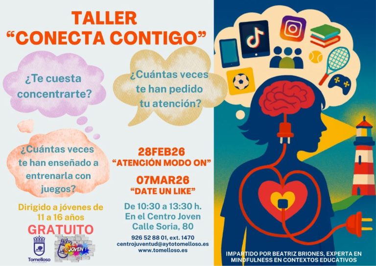 Tomelloso apuesta por la salud emocional juvenil con el taller gratuito “Conecta contigo”