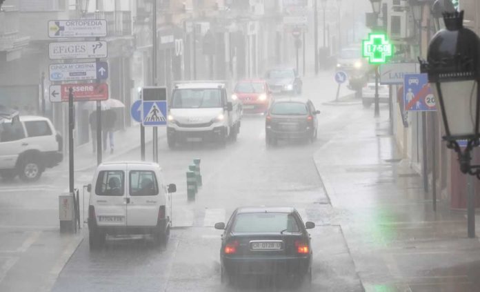 lluvia en Tomelloso
