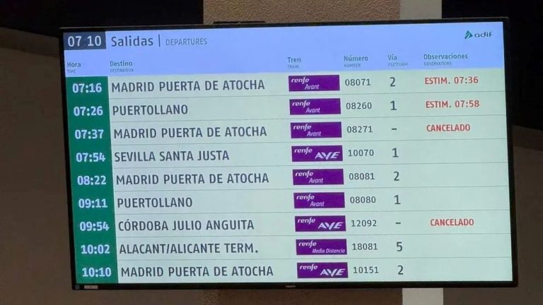 La huelga de maquinistas provoca un lunes de incidencias en los trenes de Ciudad Real y Puertollano