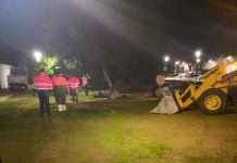 Tomelloso sigue reparando los daños del temporal mientras el Parque de la Constitución permanece cerrado