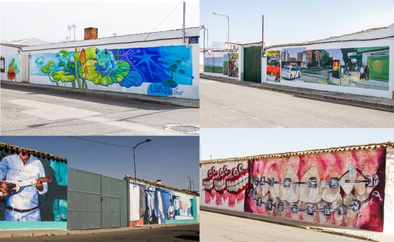 Cuatro nuevos murales en el barrio de la Esperanza de Tomelloso con el III Festival Buibayá! Arte Basto