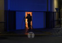 Incendio en un almacén de fontanería de Tomelloso