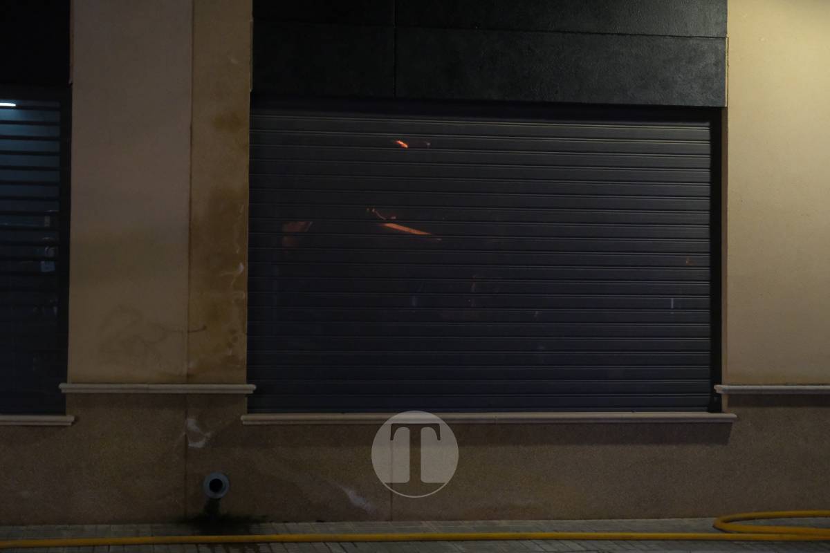 Incendio en un almacén de fontanería de Tomelloso