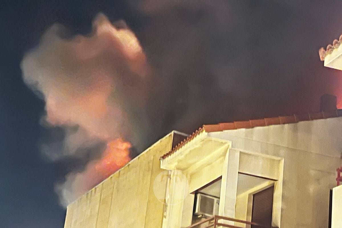 Incendio en un almacén de fontanería de Tomelloso