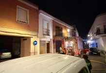 Incendio en un garaje de la calle San Pablo de Tomelloso