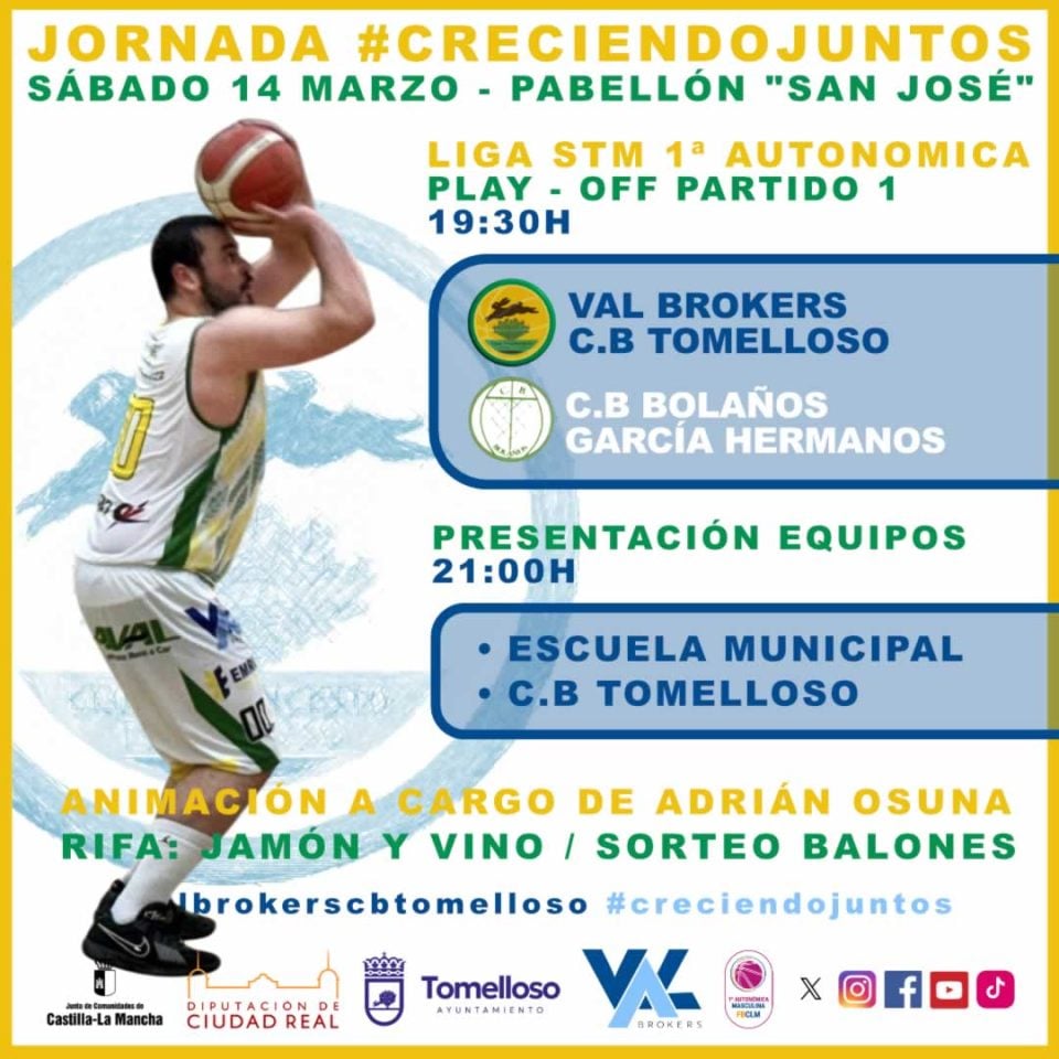 El Club Baloncesto Tomelloso inicia este fin de semana los play off de la Liga STM